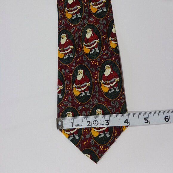Keith Daniels Men's Christmas Necktie Santa Claus 4"‎ X 57.5" - Picture 3 of 5